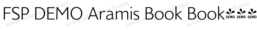 FSP DEMO Aramis Book Book字体转换